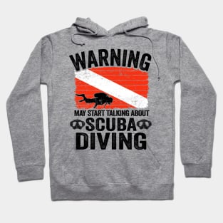 May Talk About Scuba Diving Diver Down Flag Divers Hoodie